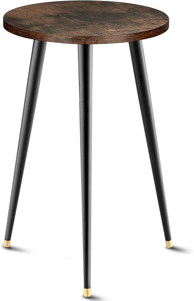 Tall Plant Stand Indoor, Mid Century Wood Plant Stand Plant Table for Flower Pots, Heavy Duty Metal Plant Holder, Modern Home Decor Small Round Side End Table (11.8"x20")