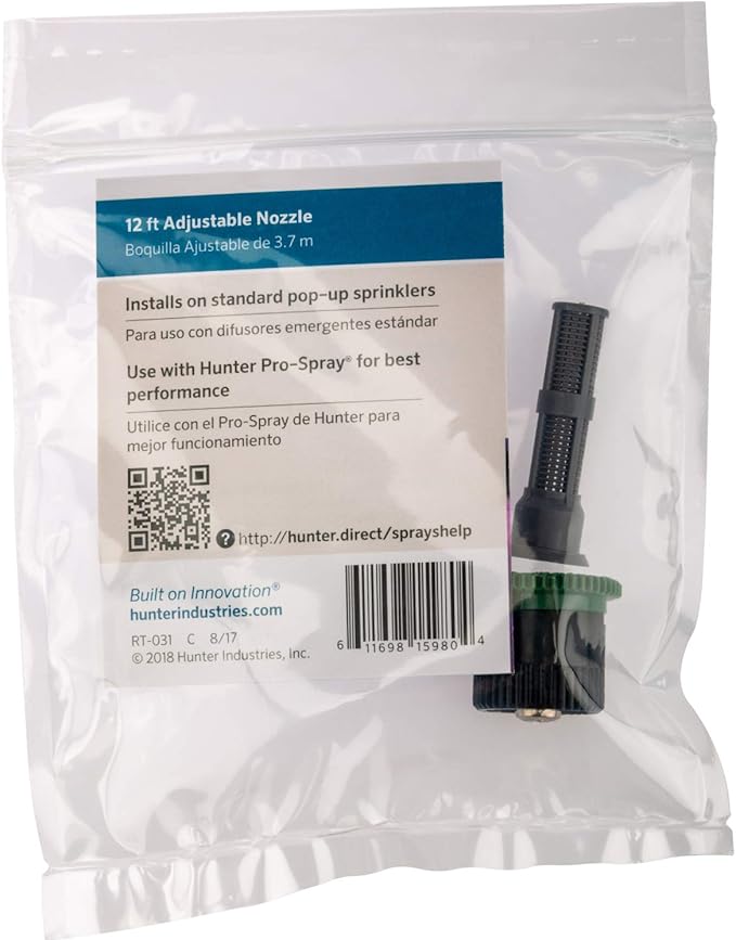 Hunter Industries 12A Hunter, 12' Adjustable Irrigation Spray Nozzle, Green