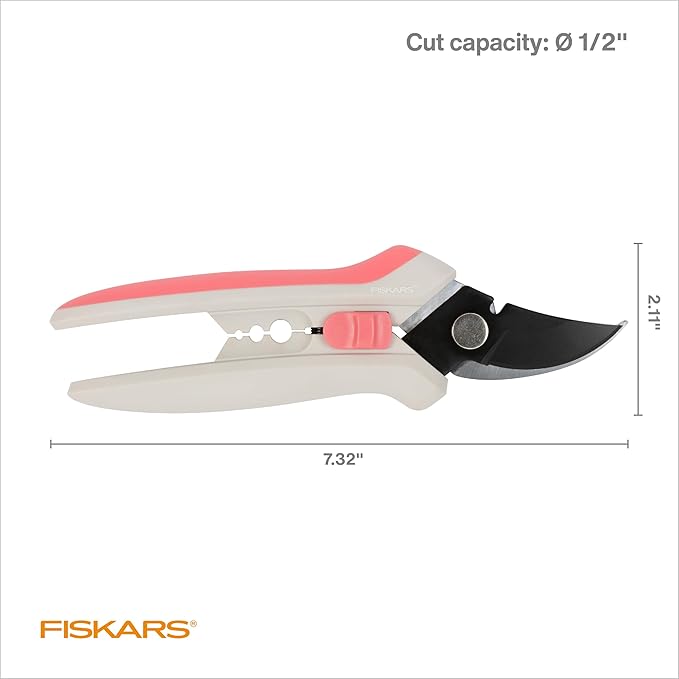 Fiskars Floral Pruning Shears - Plant Cutting Scissors/Garden Clippers For Deadheading and Working with Flowers - Spring Bloom