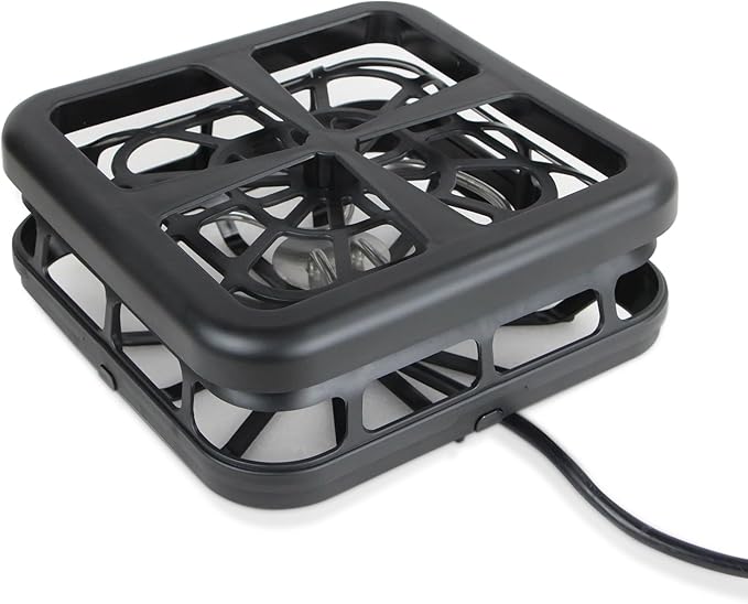 Aobiono Pond Heater De Icer, Winter Thermo Climate Floating Survival Solution for Outdoor Fish Pond Koi, Thermostat Control for Water Stock Tank Livestock Bird Bath Pet, 12 ft Cord (1000W)