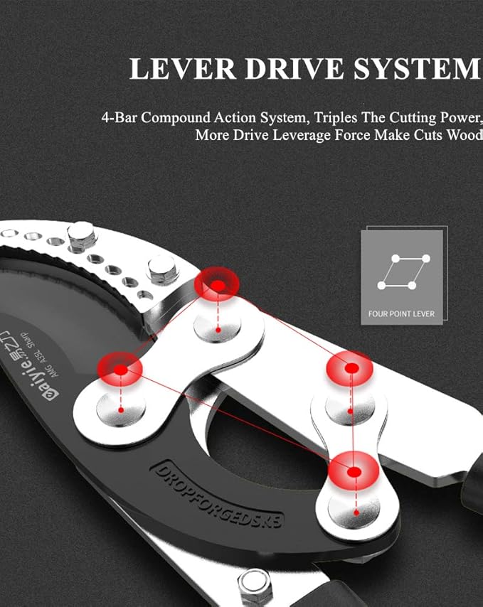Heavy Duty Anvil Lopping Shears -2 inch Cutting Capacity Bypass Lopper - Extendable 26 Inch to 41 Inch,Professional Tree Branch Cutter