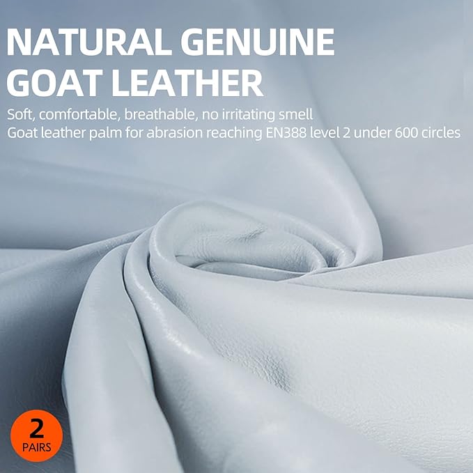 Vgo... Gardening Gloves for Women, Goatskin leather,Puncture Resistant Palm and Fingertips,Touchscreen(GA3561)