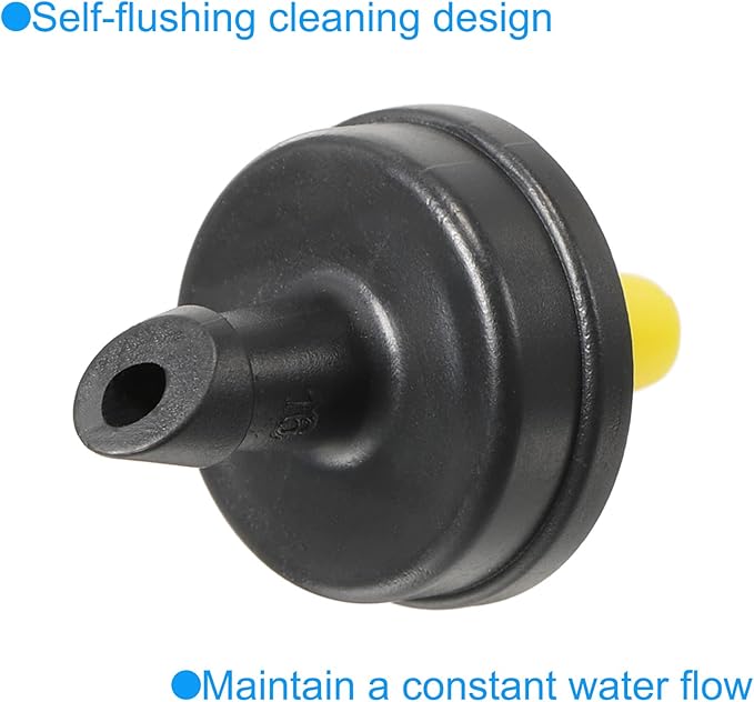 15 Pack Pressure Compensating Dripper - Garden Irrigation, Maintain Constant Flow & Drip Emitter, Apply to Outdoor Garden Lawn (5 Gallon Per Hour, Black Yellow)