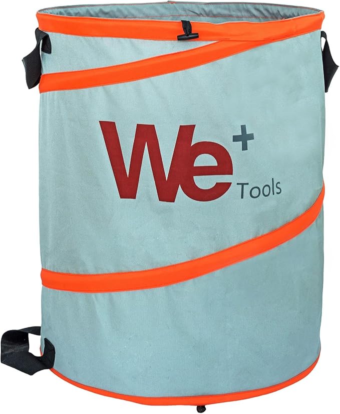 26 Gallon Leaf Bags - Pop Up Trash Can Yard Waste Garden Bag Container - Reusable Collapsible Garden Bags for Gardening 2 Pack,Replacement WORX WA0030 Yard Waste Bag,Add a pair of gloves