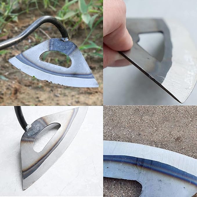 All-Steel Hardened Hollow Hoe,Garden Hoes for Weeding,Hollow Hoe for Gardening,Hoe Garden Tool,Garden Hoe for Backyard Weeding, Loosening, Farm Planting