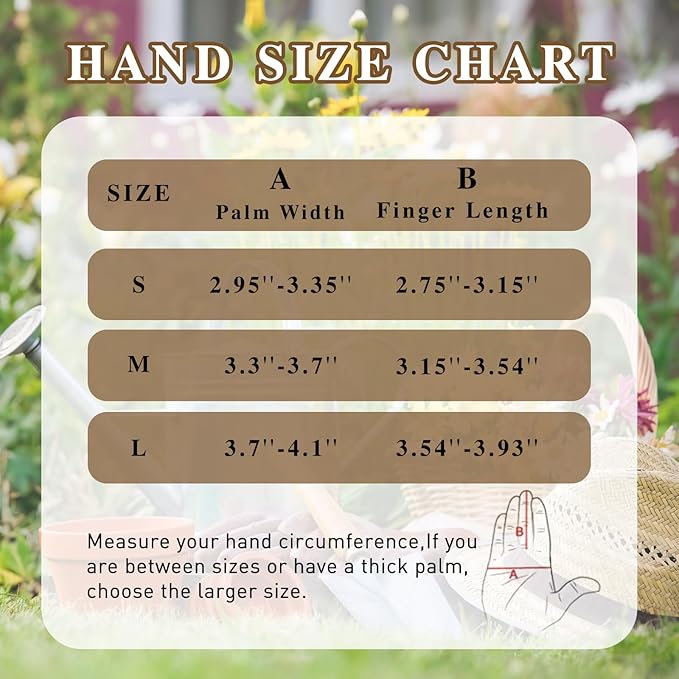 HANDLANDY Pruning Gloves Long for Men & Women, Pigskin Leather Rose Gardening Gloves- Breathable & Durability Gauntlet Gloves (Grey-brown, Small (Pack of 1))