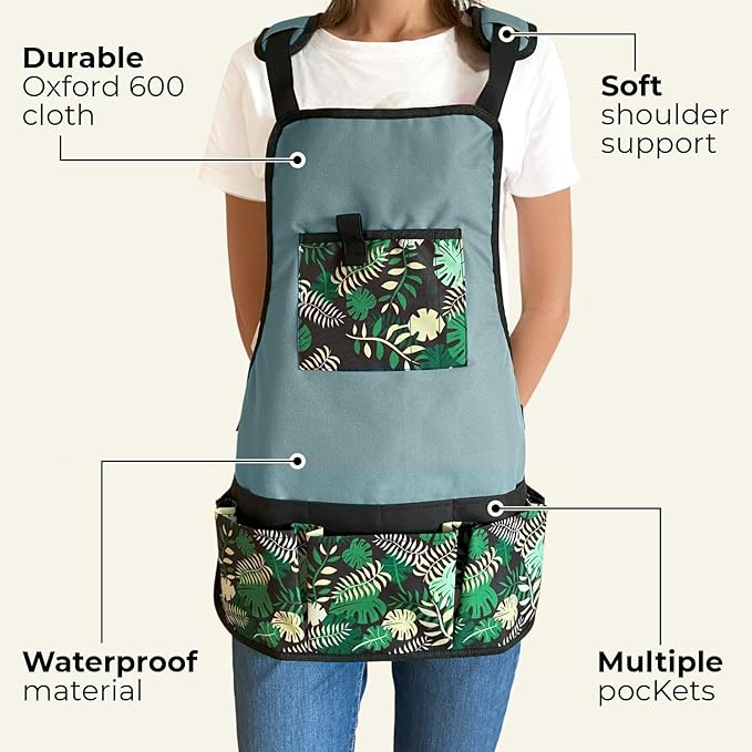 Garden Aprons for Women with Pockets - Gardening Apron - Florist Apron - Gifts for Gardeners, Artist, Painting, Art