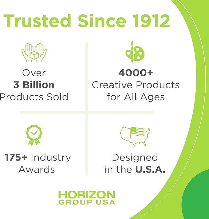 Creative Roots Paint Your Own Rock Pets by Horizon Group USA, 6 Colors, Paint Brush, Wiggly Eyes and Glue Included, Multicolor