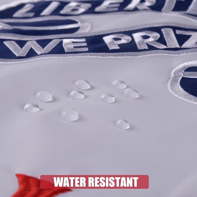 Iowa State Flag 3x5 Ft, Deluxe Full Embroidered Heavy Duty Nylon Durable IA Outside Flags, Indoor/Outdoor, Sewn Stripes and Brass Grommets