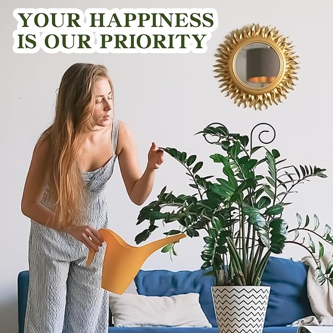 ZOUTOG Trellis for Climbing Plants Indoor 30 Inch, Houseplant Trellis for Potted Plants Metal 4Pcs for Vine Ivy Flower Support,Round Shape,Black