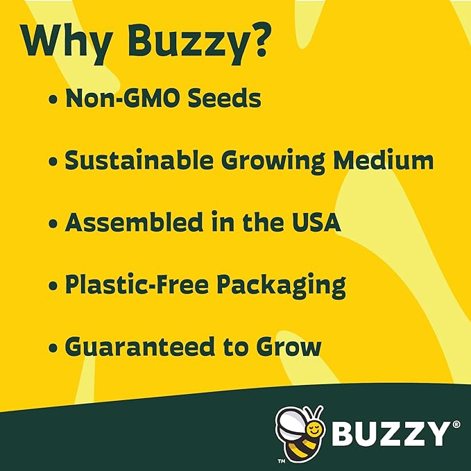 Buzzy Seeds Painted Love Pails | Flower Starter Kit for Kids & Adults | 2-Pack | Mini Rose and Forget-Me-Not Seeds | Guaranteed to Grow | Best Indoor Grow Your Own Plant Gardening Gift