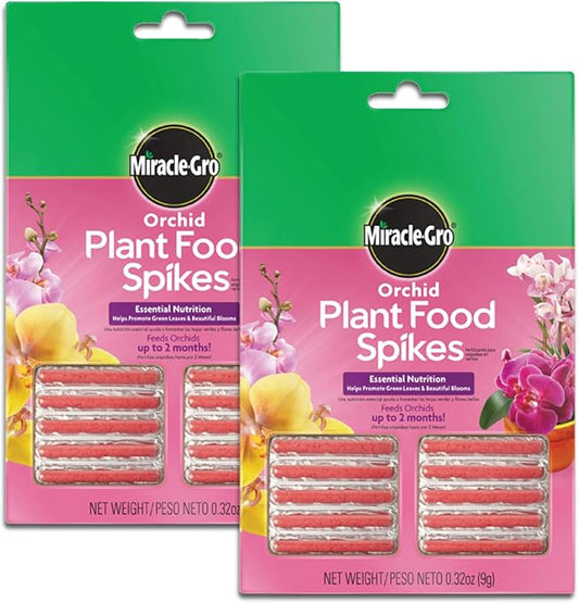 Miracle-Gro Orchid Plant Food Spikes, 2-Pack, 10 Spikes Per Pack