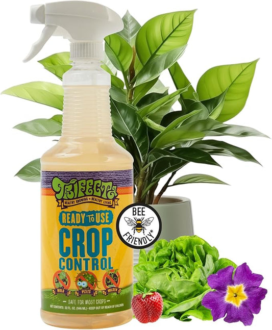 Trifecta Crop Control Insecticidal Soap for Plants | All Natural Fungicide for Plants | Spider Mite Killer Indoor Plants, Food Safe Commercial Grade Pesticide, Herbicide, Spider Mites Spray for Plants