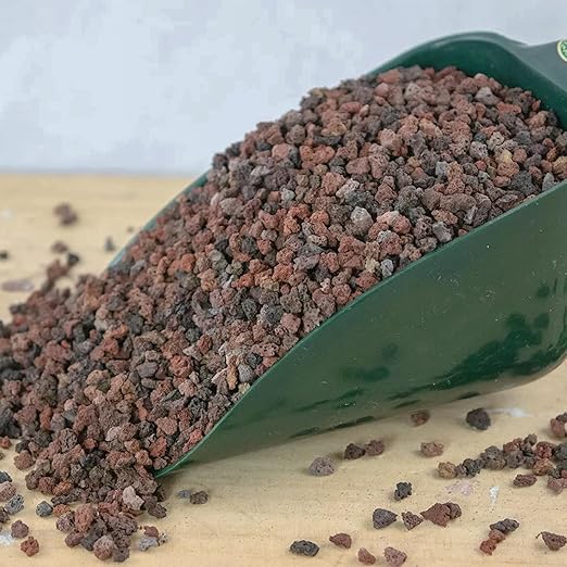 11 Pounds Mix Lava Rocks, 5-8 mm Red and Black Lava Rocks for Plants, Bonsai Rocks Horticultural Grit Soil Cover Gravel for Succulents and Hydroponics, Fairy Gardening, Top Dressing, Plant Drainage