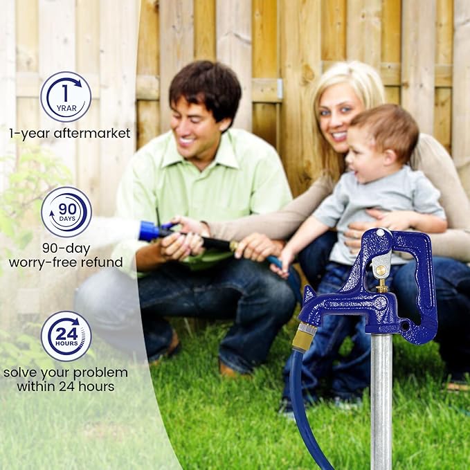 5.25FT Frost-Free Yard Hydrant, Freezeless Frost Proof Hydrant,Total Length 5.25ft, 36" Bury Depth,Water Hydrant 3/4" Pipe Connection,for Yard,Garden,Pasture Irrigation and Drinking