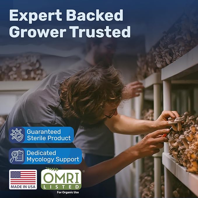 Surfin' Spores Premium Plant-Based Mushroom Substrate - 10 lbs Expert Mycologist Blend of Coco Coir, Vermiculite & Gypsum, Pasteurized & Odor-Free, Long Shelf-Life, Ideal for Monotub Cultivation