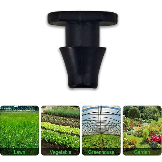 Drip Irrigation Parts, 1/4 Drip Irrigation Fittings Goof Plugs Drip Irrigation Kit - Drip Line Connectors 1/4 Barbed Connector Drip Irrigation Connectors 1/4 Irrigation Tubing 50 Pcs