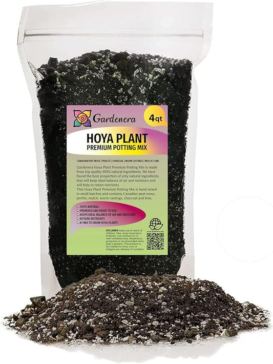 Hoya Plant Premium Potting Mix - 4 Quart - Optimal Balance for Thriving Hoyas: Air, Moisture, and Nutrient Retention