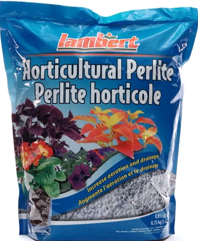 Fertilome Perlite Potting Mix Aggregate - Moisture Control and Drainage Management, Great for Indoor and Outdoor Plants (8 QT)