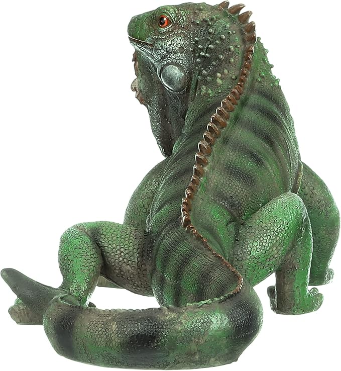 Design Toscano Iggy The Iguana Indoor/Outdoor Garden Statue, Large, 22 Inch Long, Cast Stone Resin, Full Color Finish