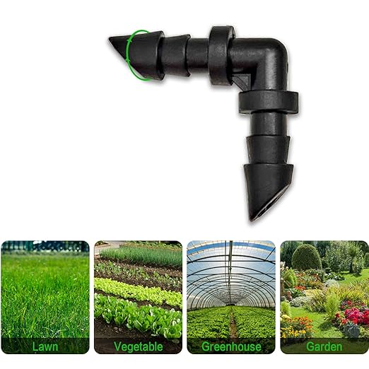 Drip Irrigation Parts, 1/4 Drip Irrigation Fittings Drip Irrigation Kit - Drip Line Connectors Drip Irrigation Connectors Drip System Parts 50 Pcs