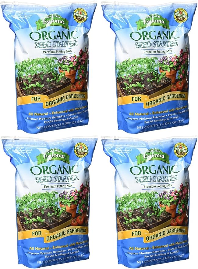 Espoma Organic DCbbi Seed Starter, 8 Quart (4 Pack)