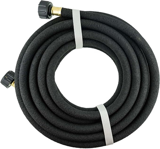 Durable Soaker Hose for Garden: 1/2" Diametere with Drip Irrigation Fittings Kit - Save 70% Water For Lawn/Flower beds/Vegetable (25FT)