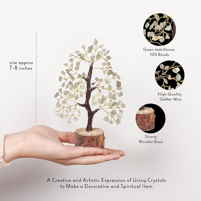 Jade Stone Bonsai Tree, Crystal Tree, Jade Tree Decor, Spiritual Gifts For Women, Stone Money Tree, Reiki Decor, Bonsai Tree Desk, Decorations For Living Room, Office Decor Women, Small Shelf Decor