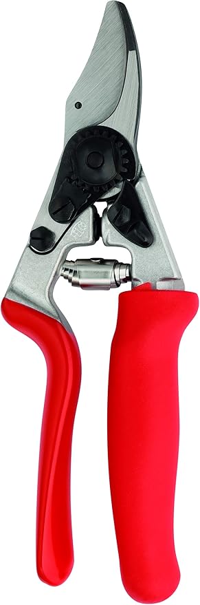 Felco Pruning Shears (F 17) - High Performance Swiss Made Left-Handed One-Hand Garden Pruner with Steel Blade