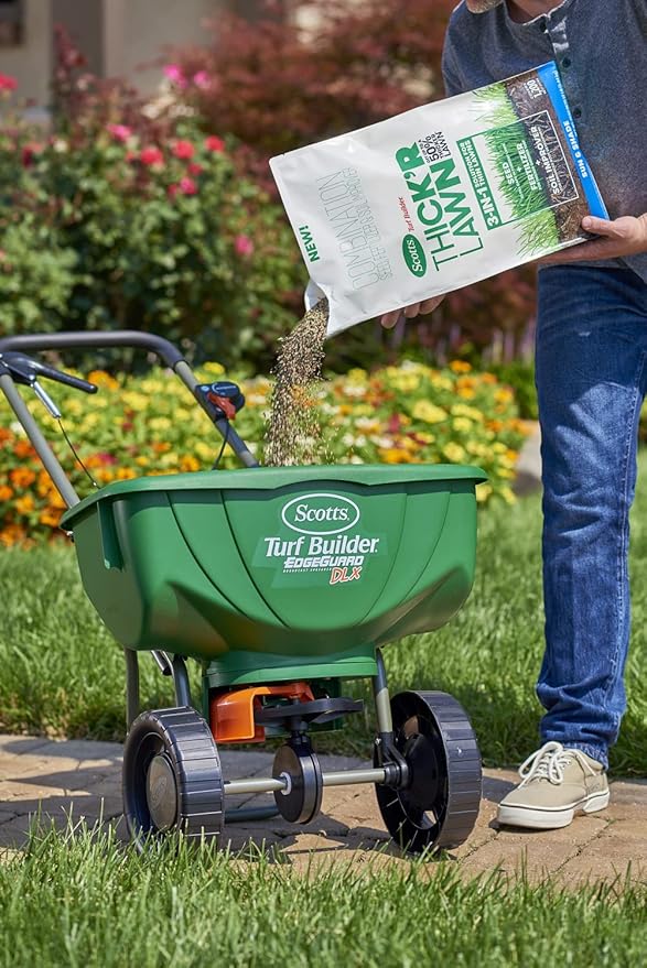 Scotts Turf Builder Thick'R Lawn Sun & Shade: Seed, Fertilizer, Soil Improver, 12 lb. 2-pack