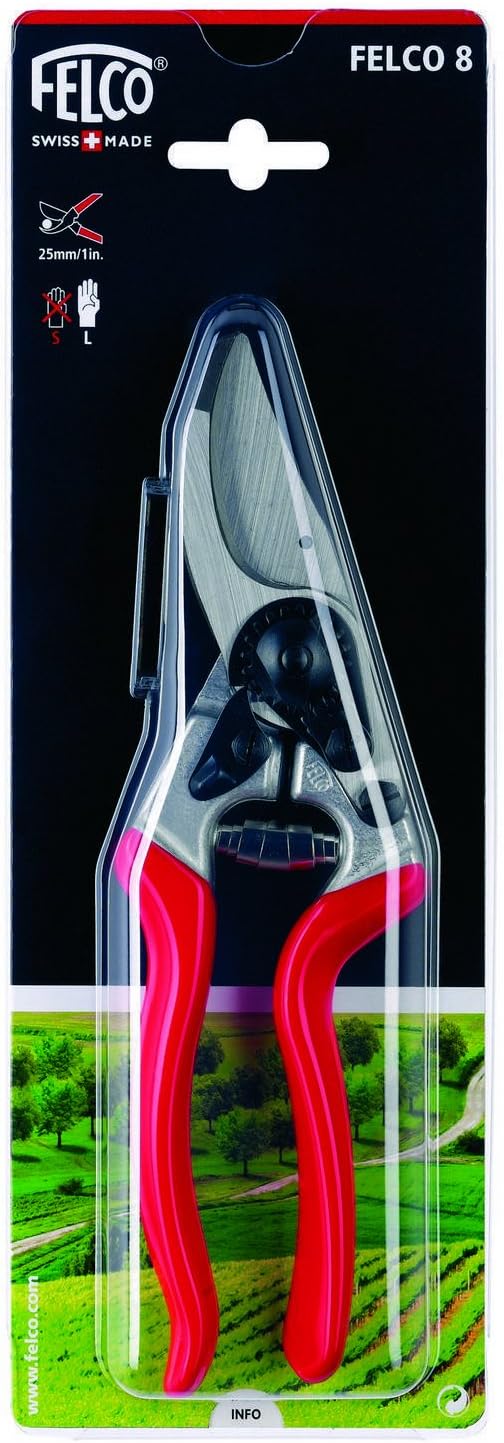 Felco Pruning Shears (F 6) - High Performance Swiss Made One-Hand Garden Pruners - 100052385
