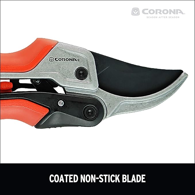 Corona RP 4224D RatchetCUT Rachet Hand Pruner - 3/4 inch Cut Capacity Stem and Branch Garden Shears, Red