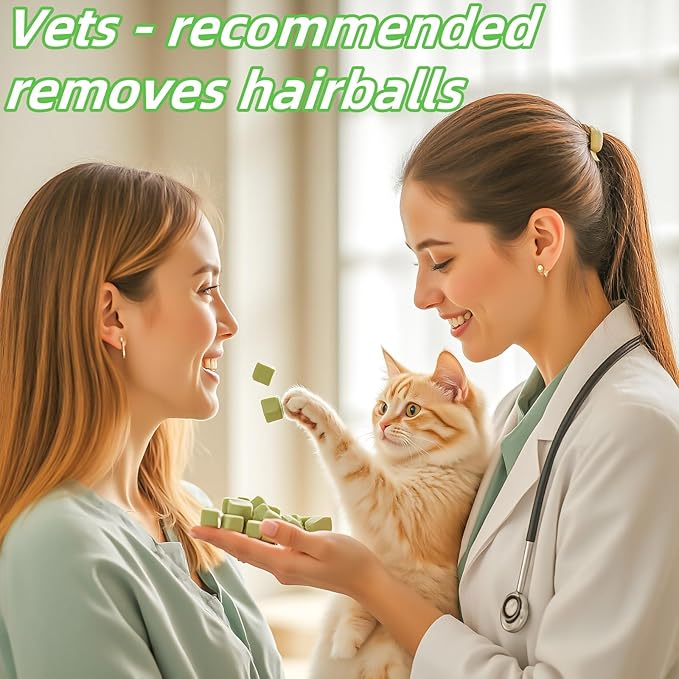 120g/4.23oz Cat Toy Cats Grass Treats, Fish Oil Kitten Grass Catnip Stick for Hairball Removal Teeth Cleaning Cats Edible Freeze Dried Kitty Lickable Chew Dental Snack for Indoor Kitty Food