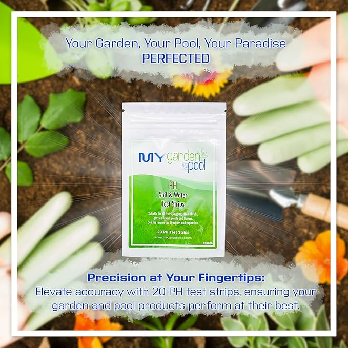 Espoma Organic Seed Starter Potting Soil 16 qt All Natural & Organic Seed Starting Mix with a My Garden Pool PH Soil Test Strips 20 ct, and Superior Gardening Claw Gloves