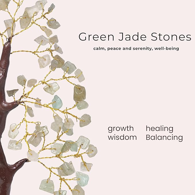 Jade Stone Bonsai Tree, Crystal Tree, Jade Tree Decor, Spiritual Gifts For Women, Stone Money Tree, Reiki Decor, Bonsai Tree Desk, Decorations For Living Room, Office Decor Women, Small Shelf Decor