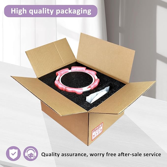 6.7 + 5.5 Inch Plant Pot, Ceramic Planter with Drainage and Saucer, Ceramic Pots for Plants, Indoor Plant pots,Ceramic Flower pots(Purple + White, Plants NOT Included)