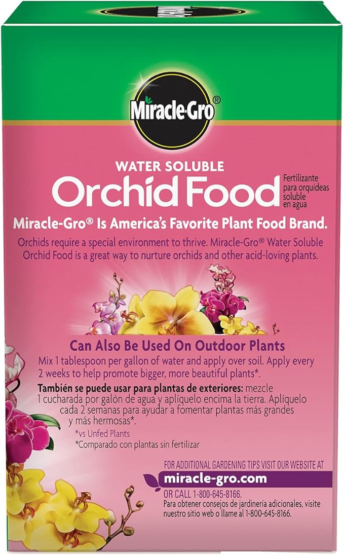 Miracle-Gro Water Soluble Orchid Food, Plant Fertilizer, 8 oz. (12-Pack)