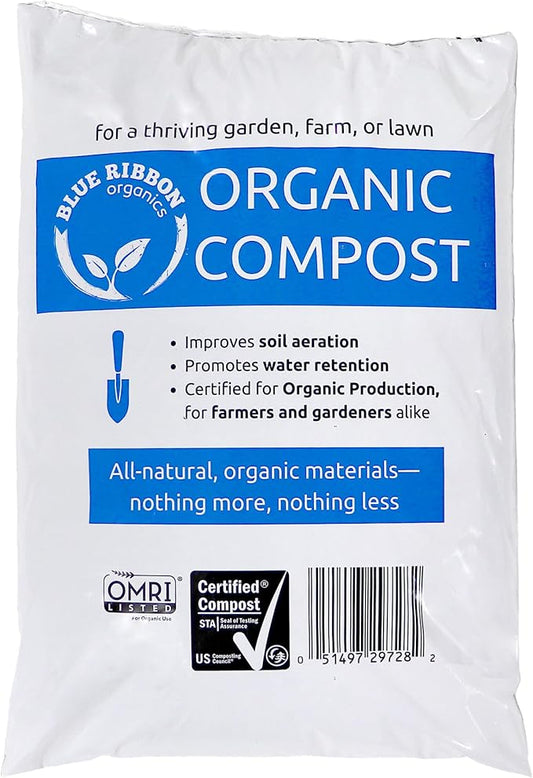 Ribbon Organics OMRI Certified Organic Compost Size: 7.9 Gallons, 32-35 Pound Bag