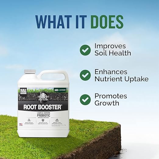 Turf Titan Root Booster Hose End – Lawn Probiotic & Garden Booster – Natural Liquid Probiotic for Lawn Care – Green Lawn Booster for Lawn Maintenance
