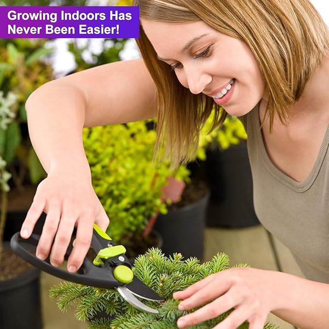 Upgraded LED Grow Light, High Efficiency & High Yield Full Spectrum Plant Light, Grow Lights for Indoor Plants Seedling Hydroponic Plants Veg Flower Growing Lamps