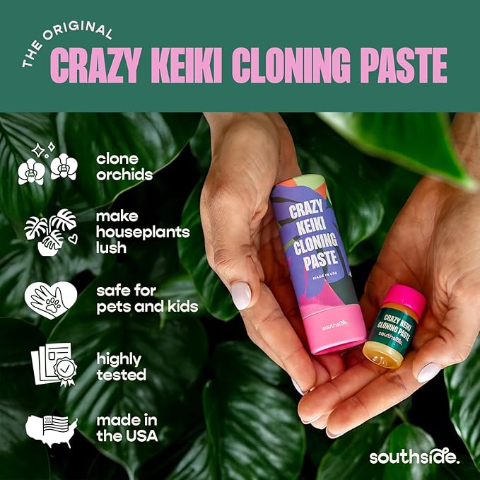 Keiki Cloning Paste by Southside Plants - Miracle Growth for Orchids & Houseplants - Generate New Life with Cytokinin, Hormones & Vitamins - 0.25oz