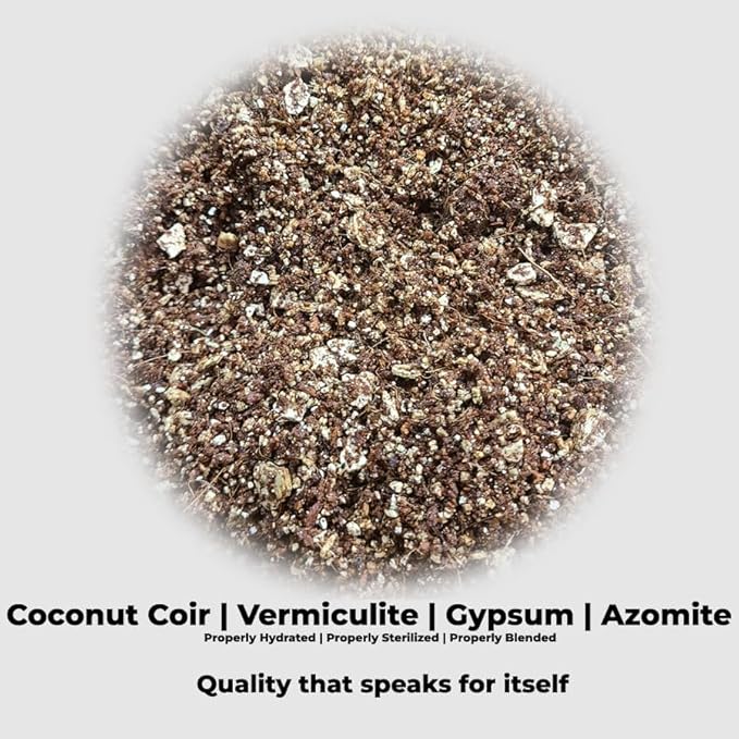 Booming Substrate | 3lb Coir Vermiculite Gypsum CVG Sterilized Substrate Blend | Ready to Use Mushroom Substrate Perferct for Manure and Dung Loving Mushrooms (3lb)