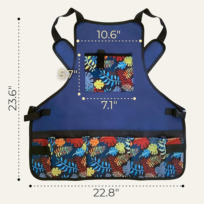 Garden Aprons for Women with Pockets - Gardening Apron - Florist Apron - Gifts for Gardeners, Artist, Painting, Art