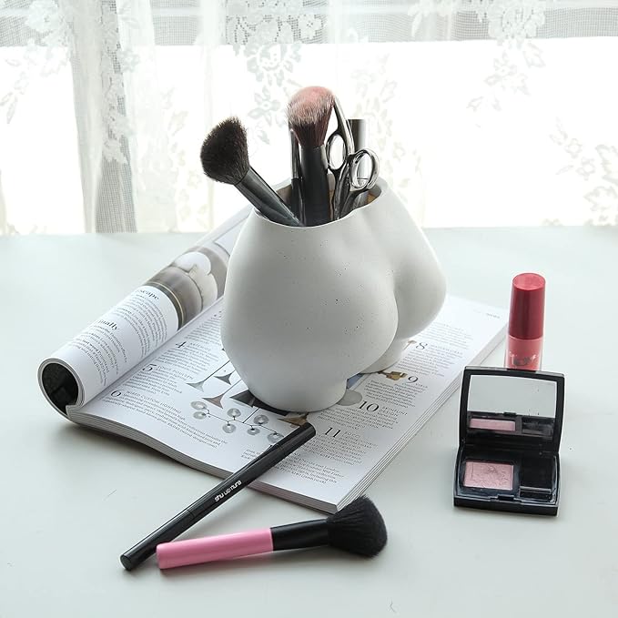 FROZZUR Lower Body Pot, Female Body Shaped Flower Planter with Drainage Holes, Resin Plant Pot, Sculpture Christmas Decor, Modern Boho Cute Chic Butt Planter for Indoor or Outdoor Plants