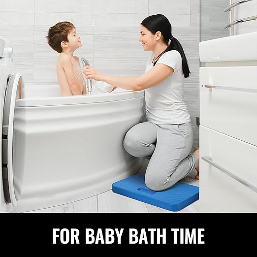 NETANY 2 Pack Extra Thick Kneeling Pad for Gardening, Comfortable Knee Pad Cushion, Extra Large Foam Kneeler Mat for Gardening, Baby Bath, Workout, Exercise & Yoga, Mechanic, 17.8 x 11 x 1.5 in, Blue