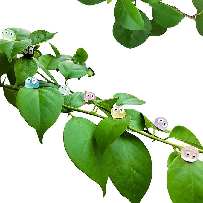 8pcs Plants Magnets Tiny Dust Bunnies Plant Safe Magnets, Plant Accessories for House Plant Indoor and Outdoor Plants Leafs,Fridge, Key Holder Decorative.(Multicolour Dust Bunnies)