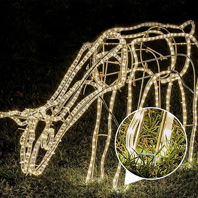 50 Pack Garden Stakes, U-Shaped Tent Stakes, Galvanized Landscape Staples, Ground Stakes, for Landscaping Securing Weed Barrier Fabric, Irrigation Tubing, Holding Fence, Tarpaulin