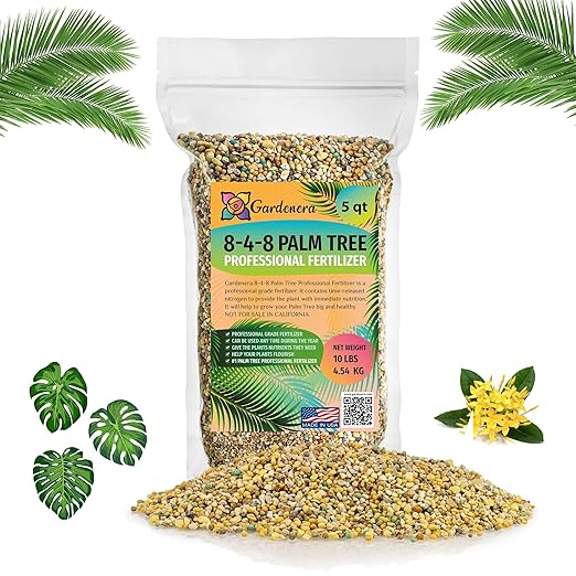 All Season Palm, Ixora, and Ornamental Plant Food (8-4-8) - Optimize Nutrition for Thriving Palm Trees and Ornamental Plants - 5 QUARTS