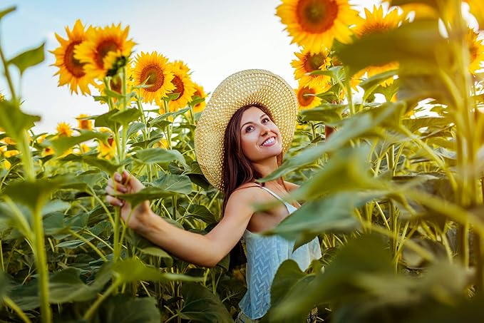 NatureZ Edge 5200+ Sunflower Seeds for Planting Bulk Variety Pack, Get More Sunflower Seeds to Plant, from Dwarf Sunflowers to Giant Sunflower Seeds, Includes Mammoth Sunflower Seeds, Non-GMO