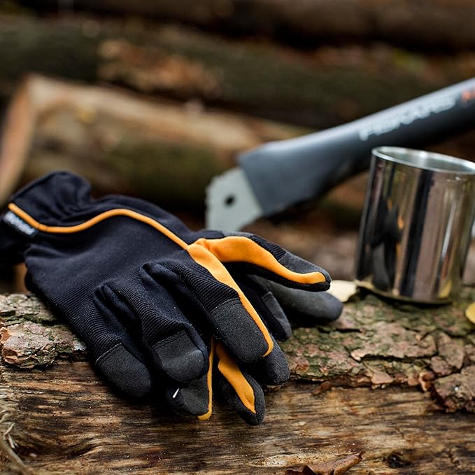 Fiskars Flower Gardening Tool Set with Floral Pruner, Trowel, Cultivator, Garden Gloves, and Ultra-Light Kneeling Cushion for Outdoor Use (5 Piece Kit)